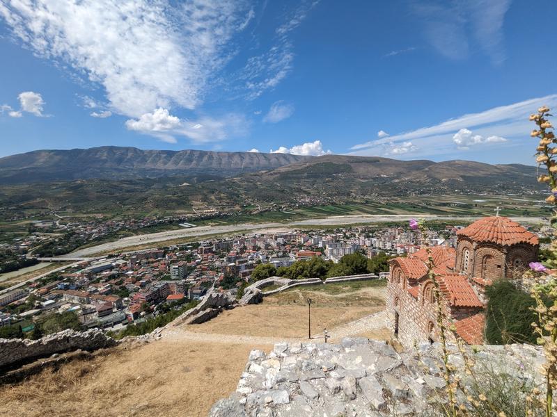 Looking down on a different part of Berat