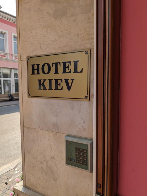 Where else but the Hotel Kiev?